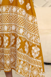 Embroidered midi jalabiya with sleeves decorated with pearls 