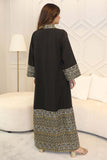 Wide maxi robe with long sleeves 