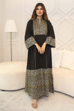 Wide maxi robe with long sleeves 