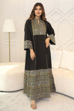 Wide maxi robe with long sleeves 