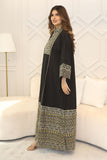 Wide maxi robe with long sleeves 