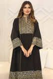 Wide maxi robe with long sleeves 