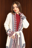 Mexican print long-sleeved sweater coat