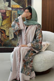 Wide floral abaya 