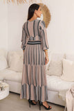 Stretch pleated maxi dress 