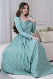 Tiffany Crystal Pleated Maxi Dress 