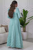 Tiffany Crystal Pleated Maxi Dress 