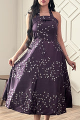Evening dress embroidered with gold threads, black
