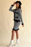 Sweatshirt and woven skirt set