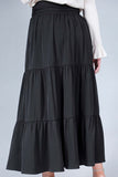 Plain pleated skirt