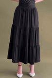 Plain pleated skirt