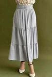 Plain pleated skirt