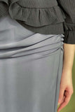 Plain skirt with zip waist