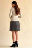 Short pleated skirt