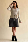 Short pleated skirt