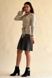 Short pleated skirt