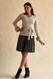 Short pleated skirt