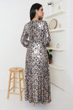 Leopard print long dress