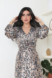 Leopard print long dress