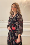 Floral dress with wrap style top