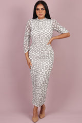 Stretch tulle dress