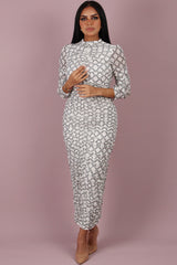 Stretch tulle dress