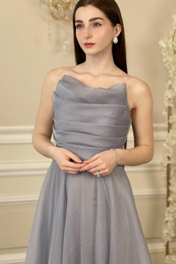 Elegant gray evening dress