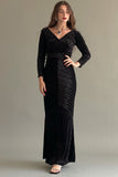 Velvet maxi dress