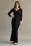 Velvet maxi dress