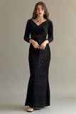 Velvet maxi dress