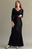 Velvet maxi dress