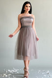 Cloche top dress with ruffles