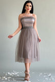 Cloche top dress with ruffles