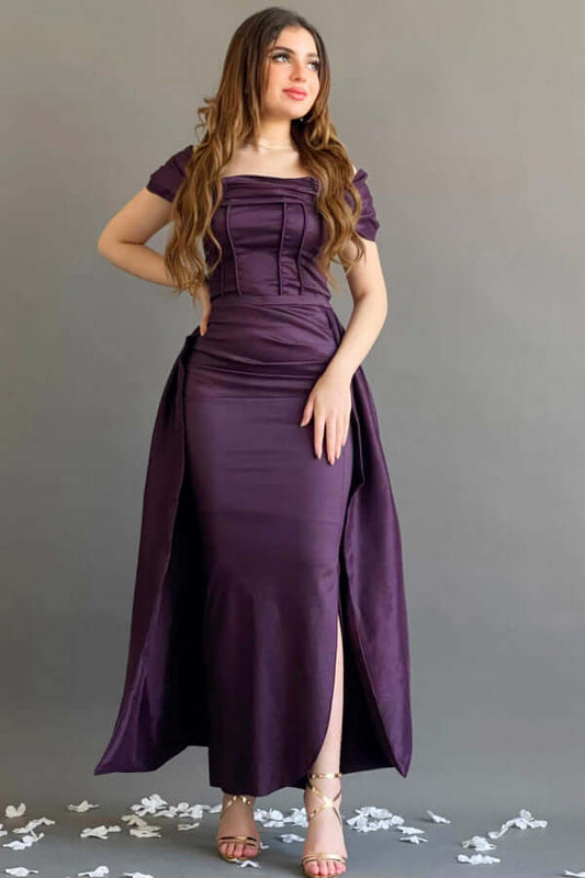 Lilac taffeta dress