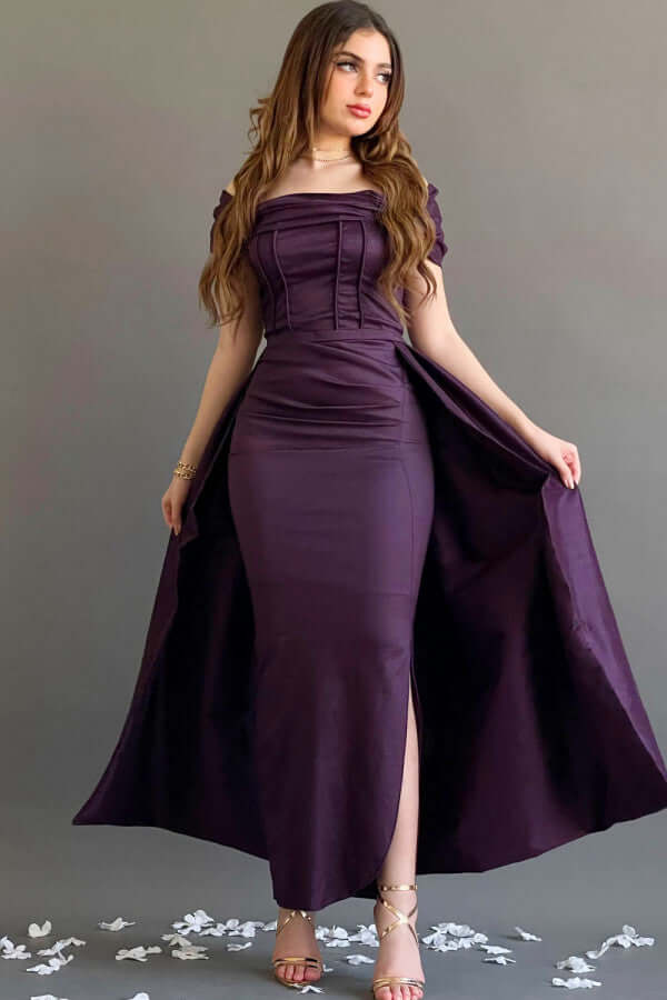 Lilac taffeta dress