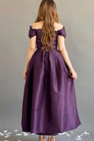 Lilac taffeta dress