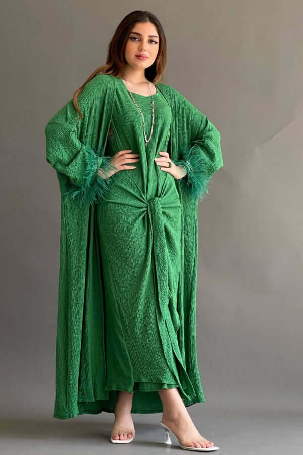 Two-piece wrap dress
