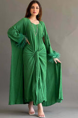 Two-piece wrap dress