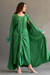 Two-piece wrap dress