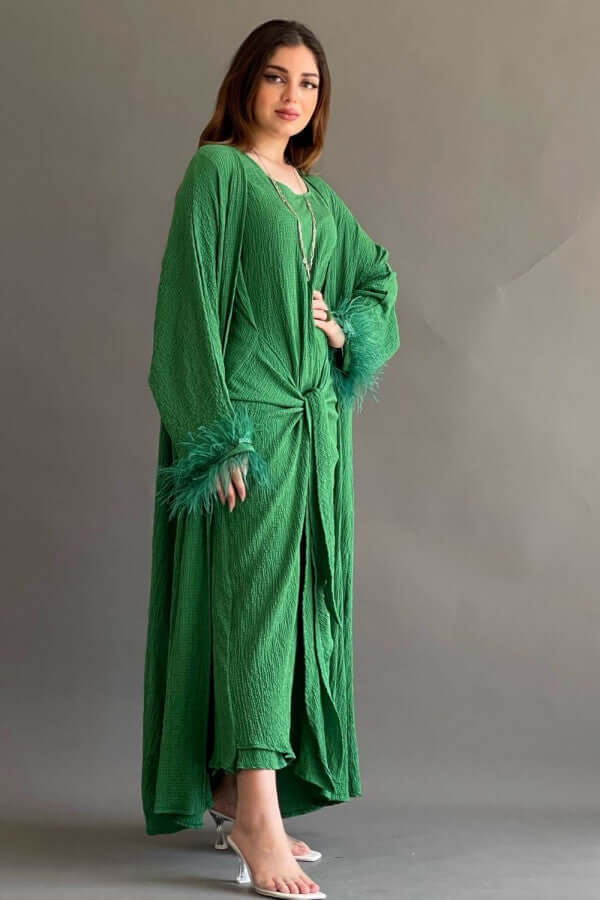 Two-piece wrap dress
