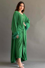 Two-piece wrap dress