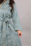 Tiffany embroidered jacquard robe