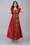 Shantoun jalabiya with oriental design, embroidered in gold 