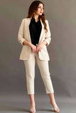 Two-piece set of formal pants with front pockets