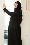 Embroidered crepe abaya