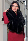 Black fur shawl 