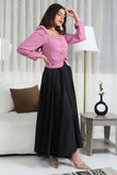 Blouse with buttons, Lulu, pink color