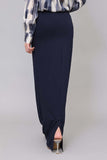 Long uniform skirt in navy blue