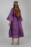 Chanton robe embroidered with sequins with ruffles sleeves 