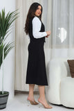 Bazarir Lulu midi skirt, black 
